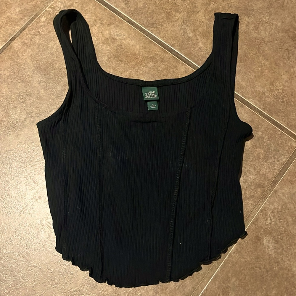 Wild Fable Black Cropped tank